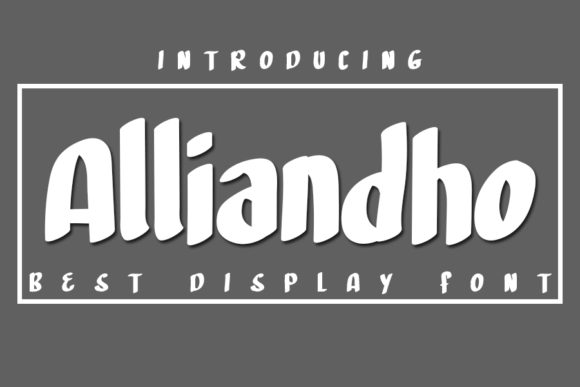Alliandho: A Bold Display Font