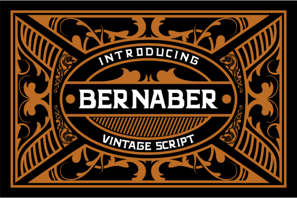 Bernaber: A Bold Vintage Display Font