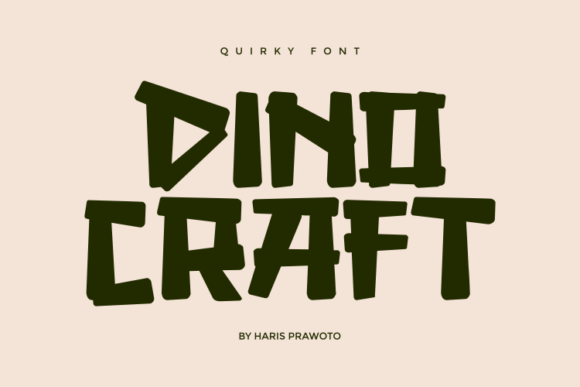 Dino Craft Font: Bold & Quirky