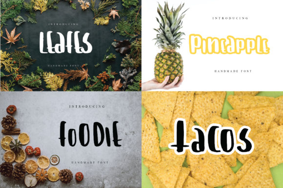 Foodie: A Joyful Display Font for Handmade Creators