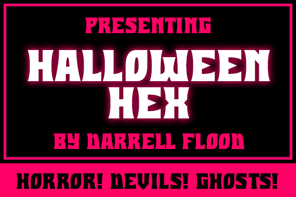 Halloween Hex: A Bold Gothic Font for Creative Projects