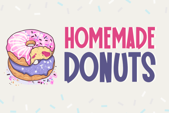 Homemade Donuts: A Display Font That Adds Warmth Without Sacrificing Clarity