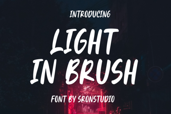 Light in Brush Font for Business