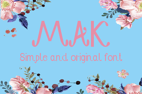 Mak: A Unique Display Font