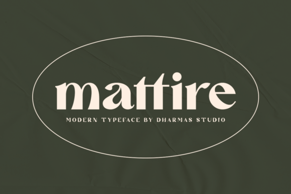 Mattire: A Bold Display Font That Makes Your Brand Instantly Memorable