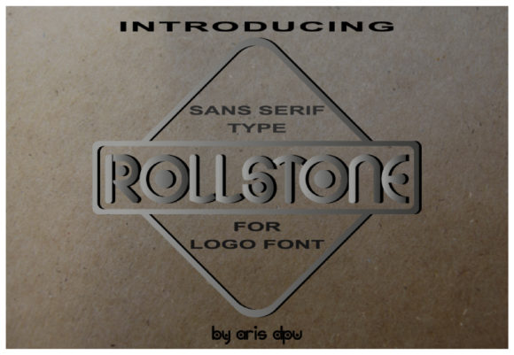 Rollstone Display Font for Handmade Creators