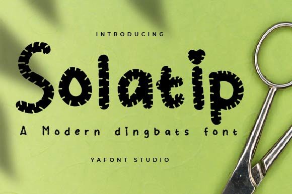 Solatip: A Quirky Display Font