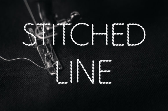 Stitched Line Font for Professional Branding