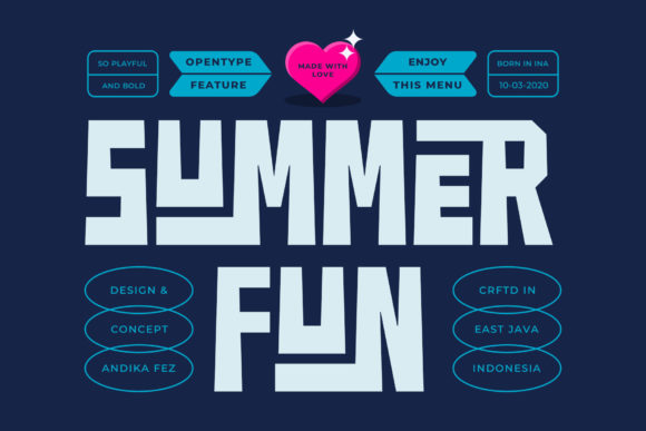 Summer Fun Font for Business